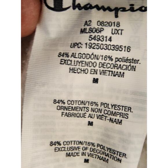 CHAMPION + URBAN OUTFITTERS Pink Purple Black Striped Comfort Sweat Shorts SZ M - Picture 5 of 7